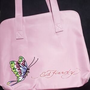 Ed Hardy Butterfly makeup travel bag
